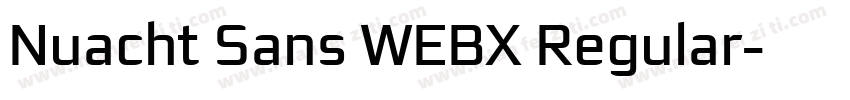 Nuacht Sans WEBX Regular字体转换